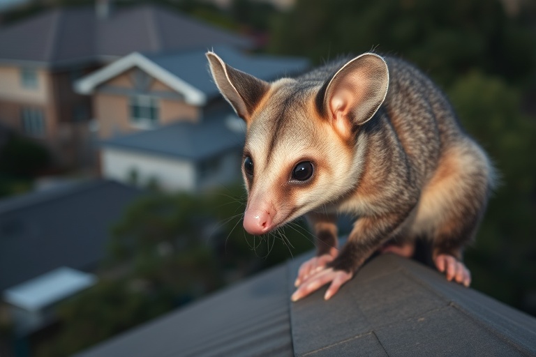 Possum in Sorrento residential area