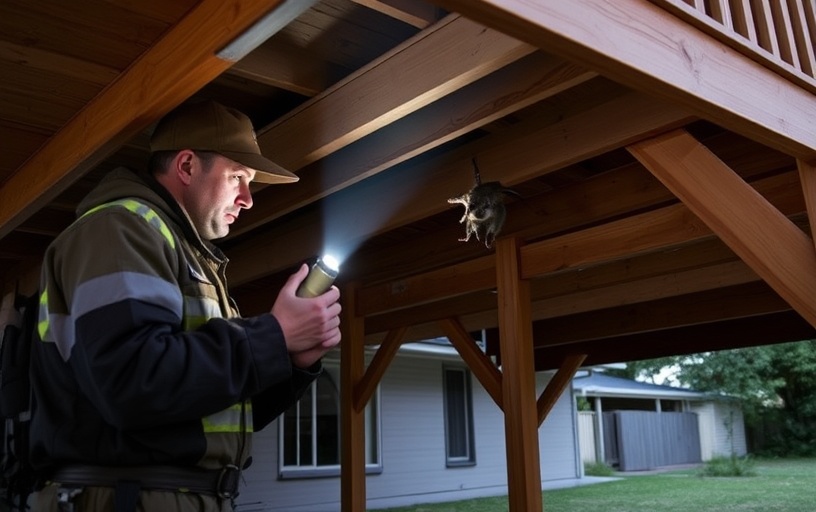 Under Deck Possum Removal in Sorrento